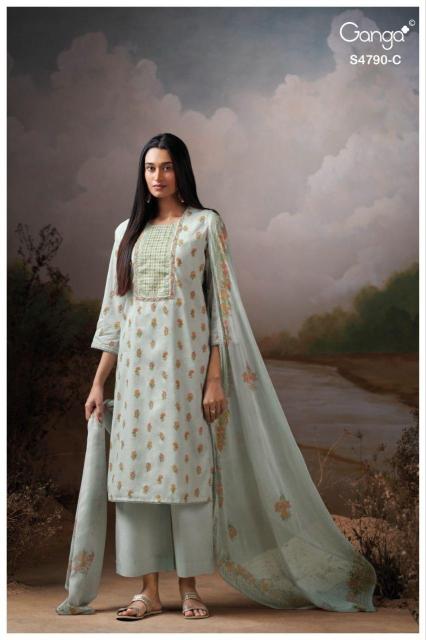 Ganga eshmita 4790 wholesale printed dress material on amazon
